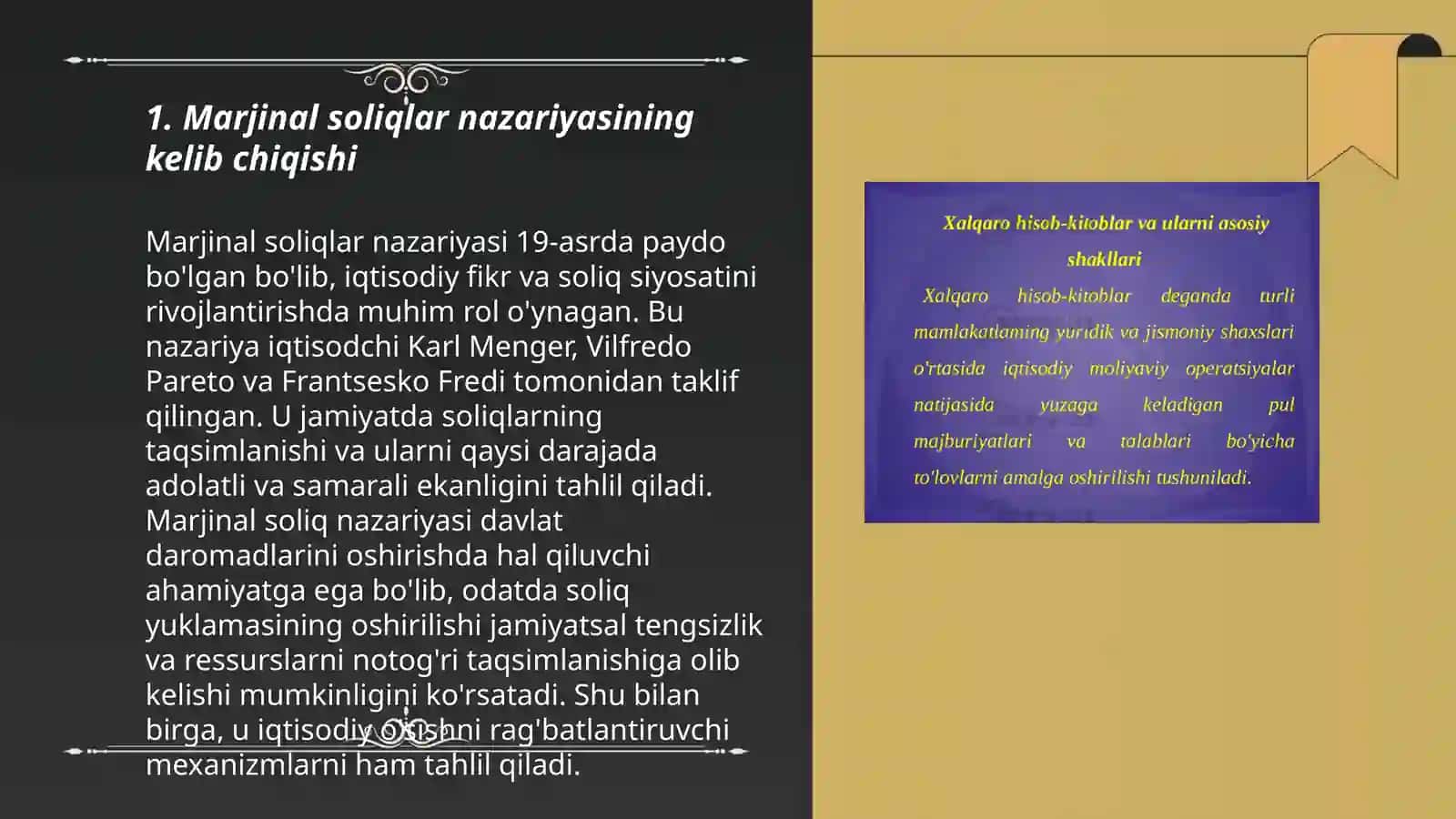 Marjinal taxlilning mazmuni va ahamiyati 3