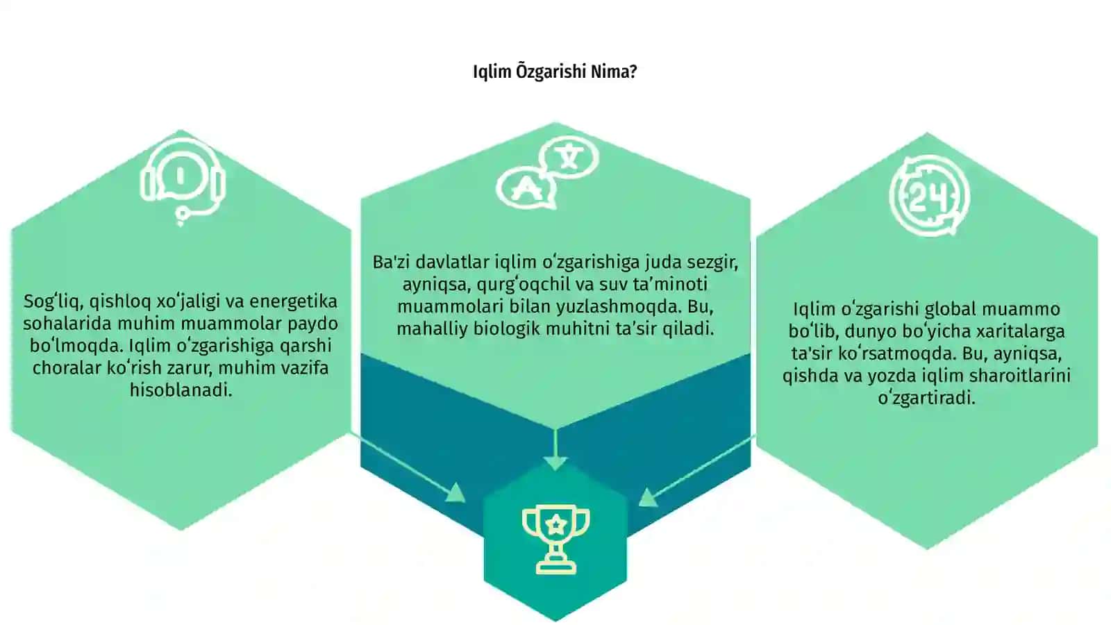 Geografiya 9-sinf "Iqlim õzgarishi qaysi davlatlarga ta'sir korsatayapti" 3