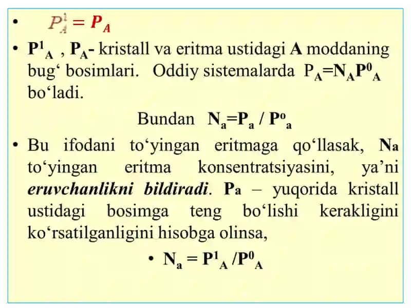 Qattiqmoddalarning eruvchanligi 3