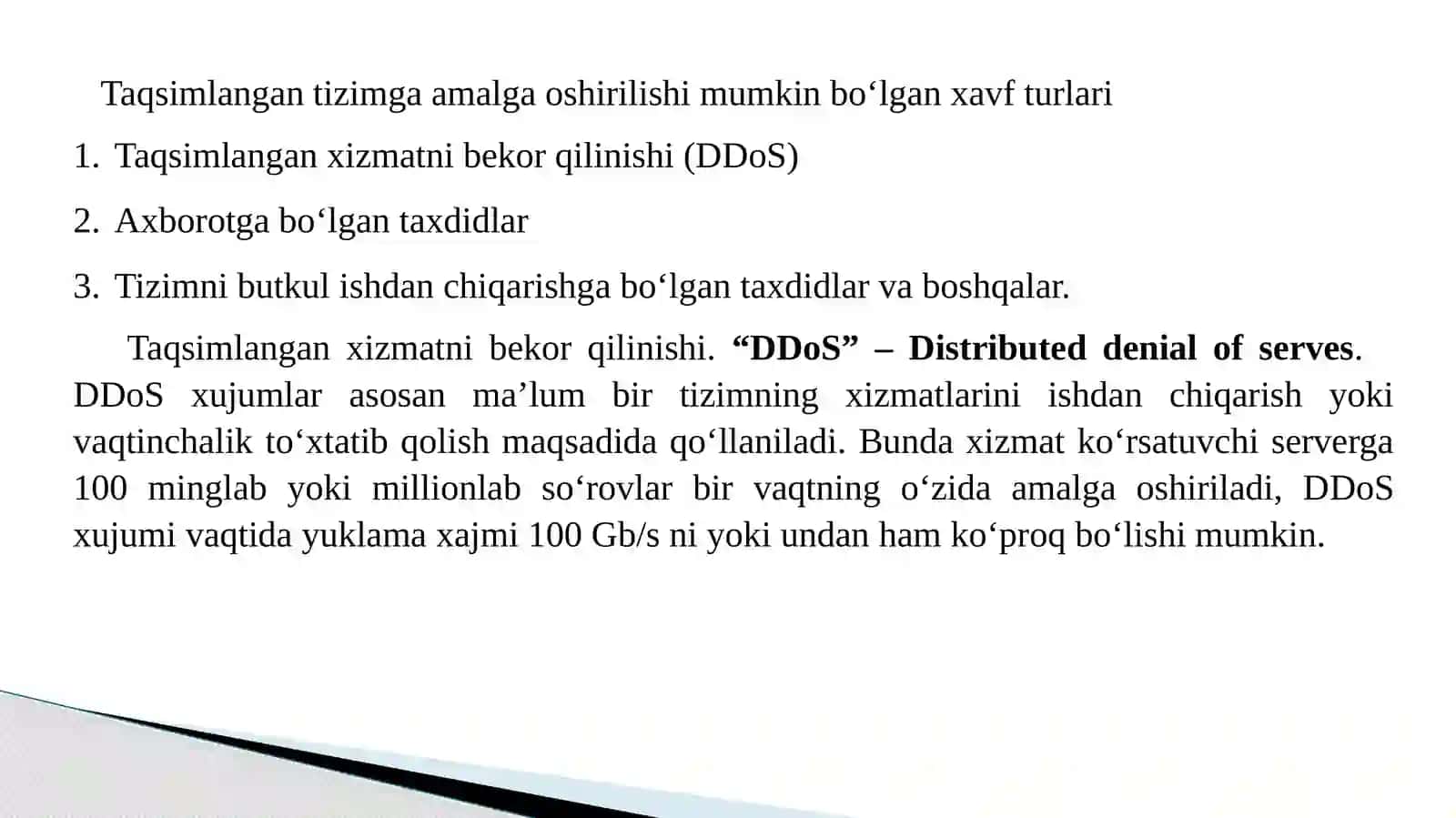 TTlarda xavfsizlik masalalari 3