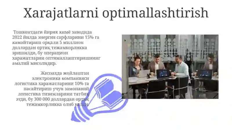 Zamonaviy operatsiyalarni boshqarish texnologiyalari 3