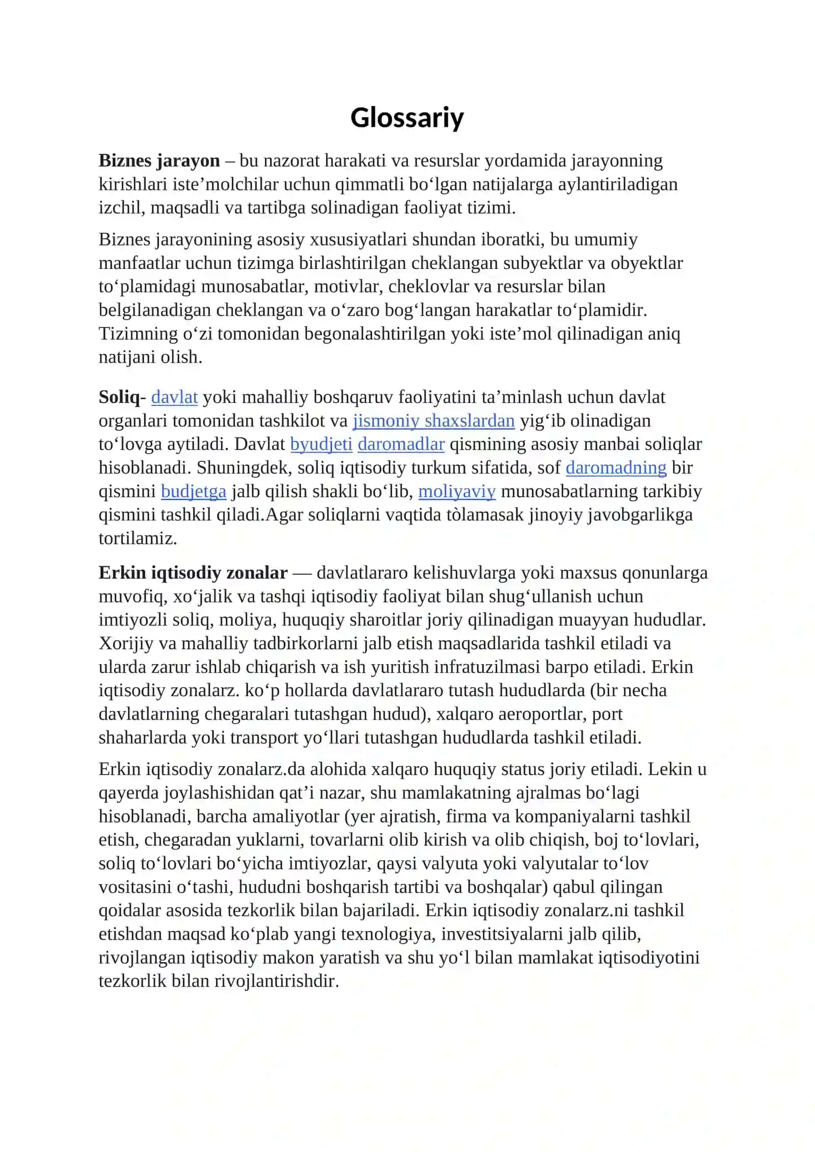 Maxsus iqtisodiy zonalarda biznes obyektlarini soliqqa tortish 3