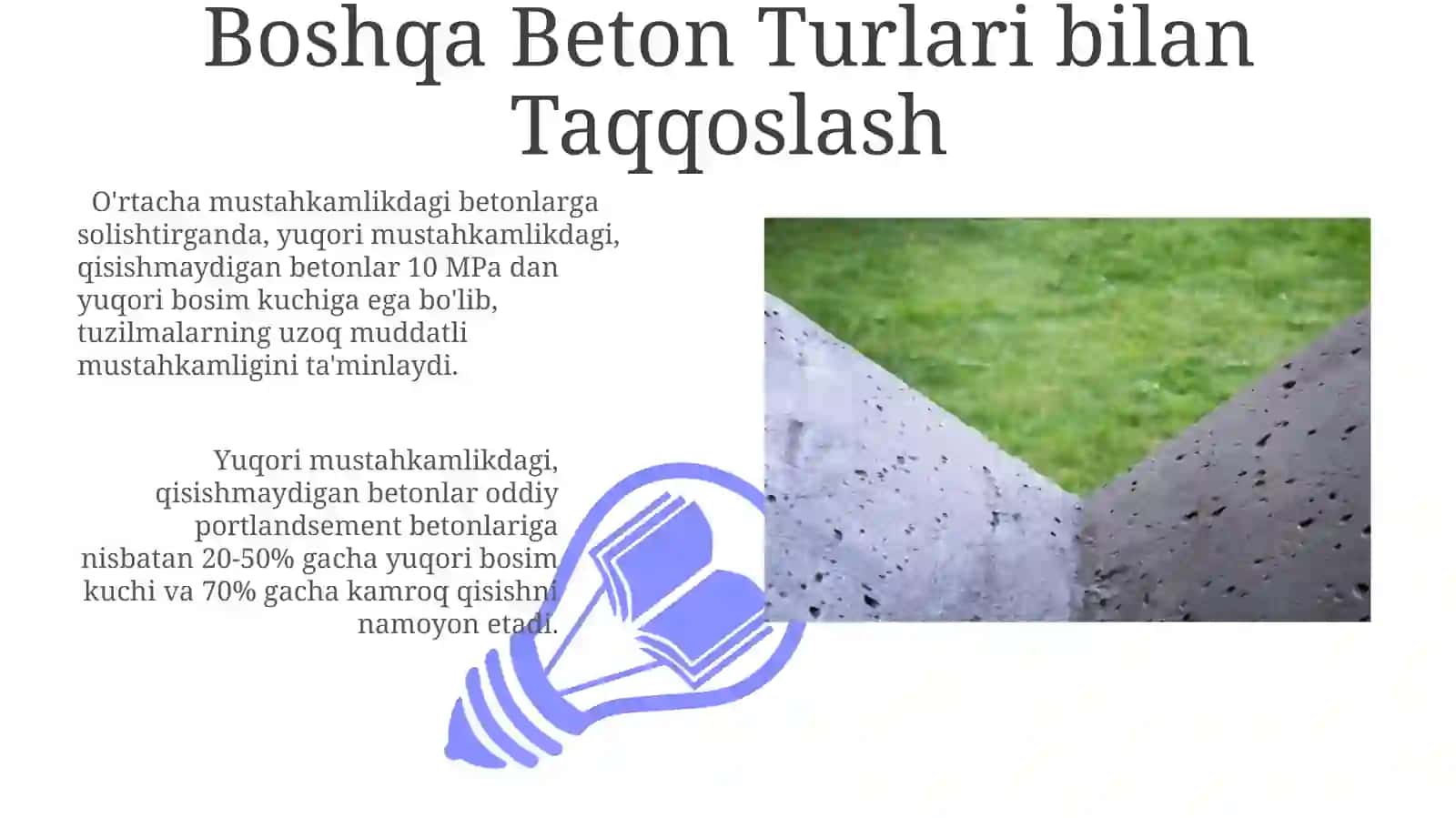 Yuqori Mustahkamlikdagi Qisqarmas Betonlarning Qo'llanilishi 3