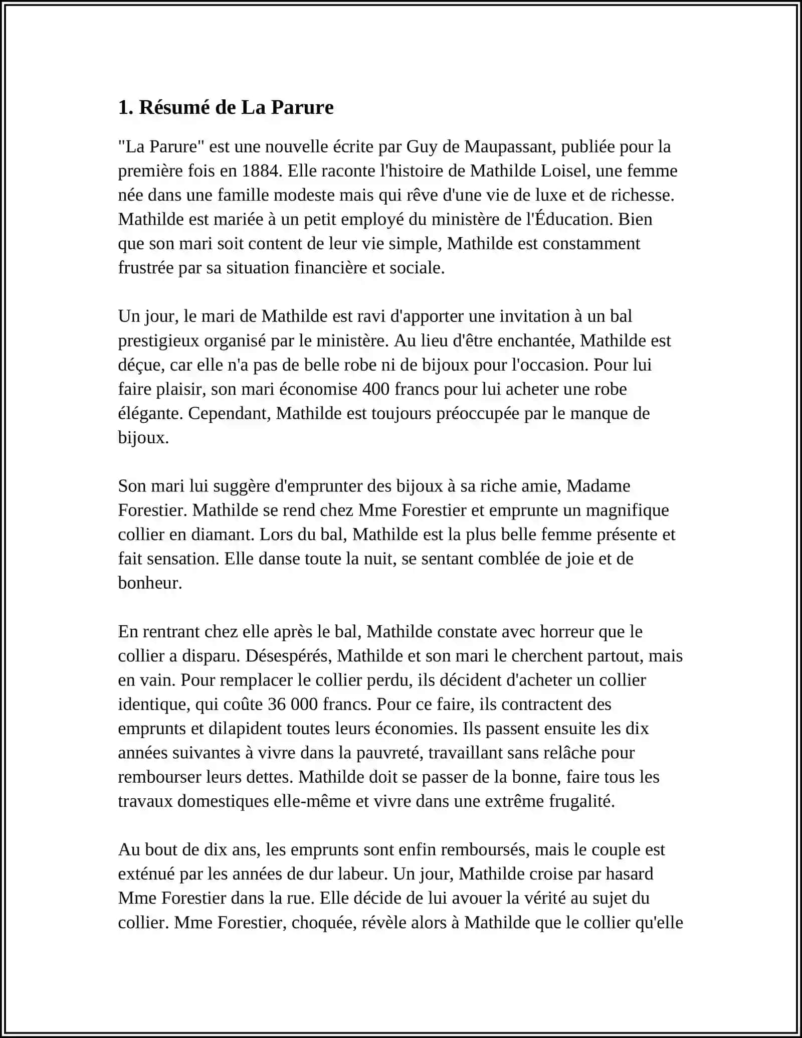 REFERAT: LA PARURE 3