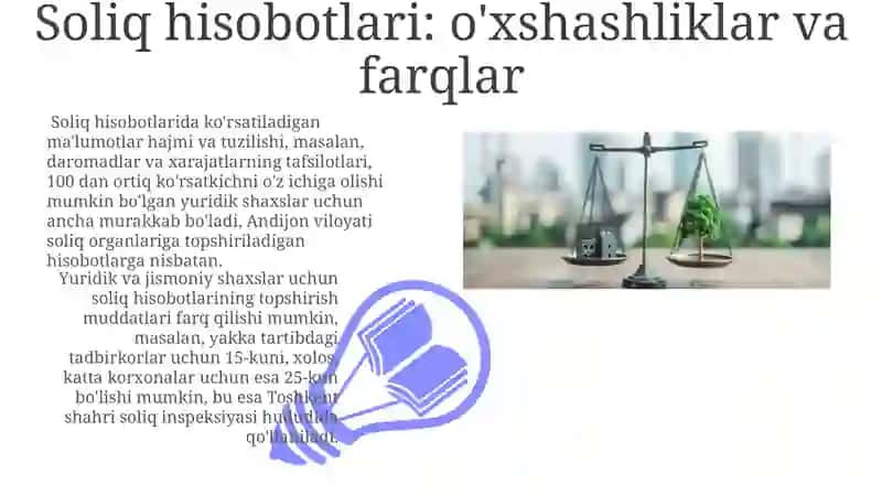 Yuridik va jismoniy shaxslarni soliqqa tortishdagi farqlar 3