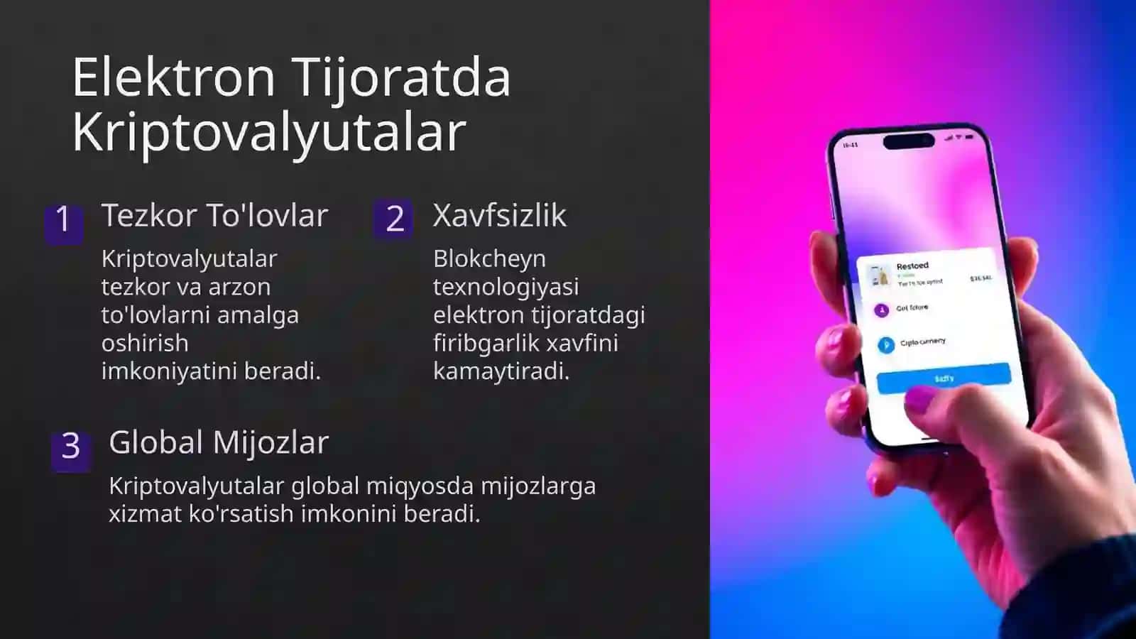 Kriptovalyutalar Elektron Tijorat Bozorining Rivojlanishi 3