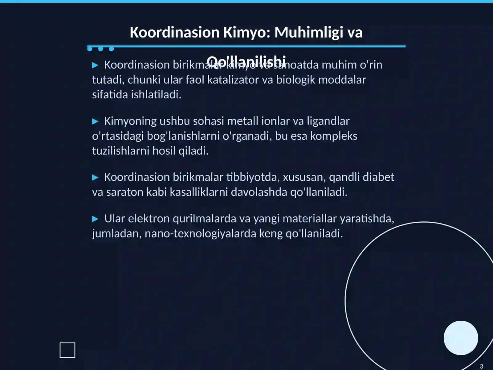 Koordinasion Birikmalarning Sinflanishi va Akvokomplekslar 3