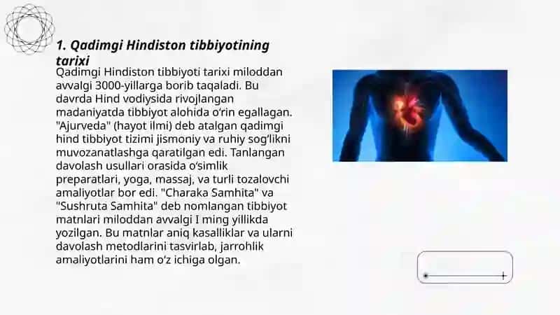 Qadimgi Hindiston tibbiyoti va uning o'ziga xos tomonlari 3