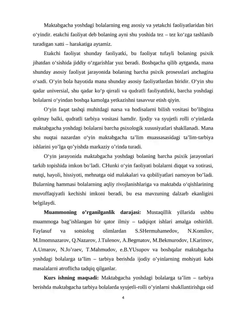 Rolli-syujetli o'yinlar psixologik taraqqiyoti 3