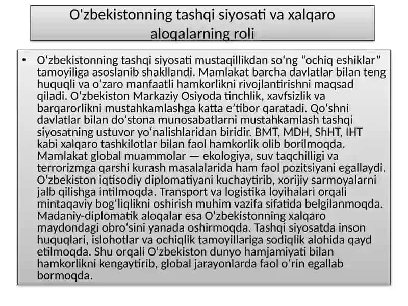 Xalqaro Tashkilotlar 3