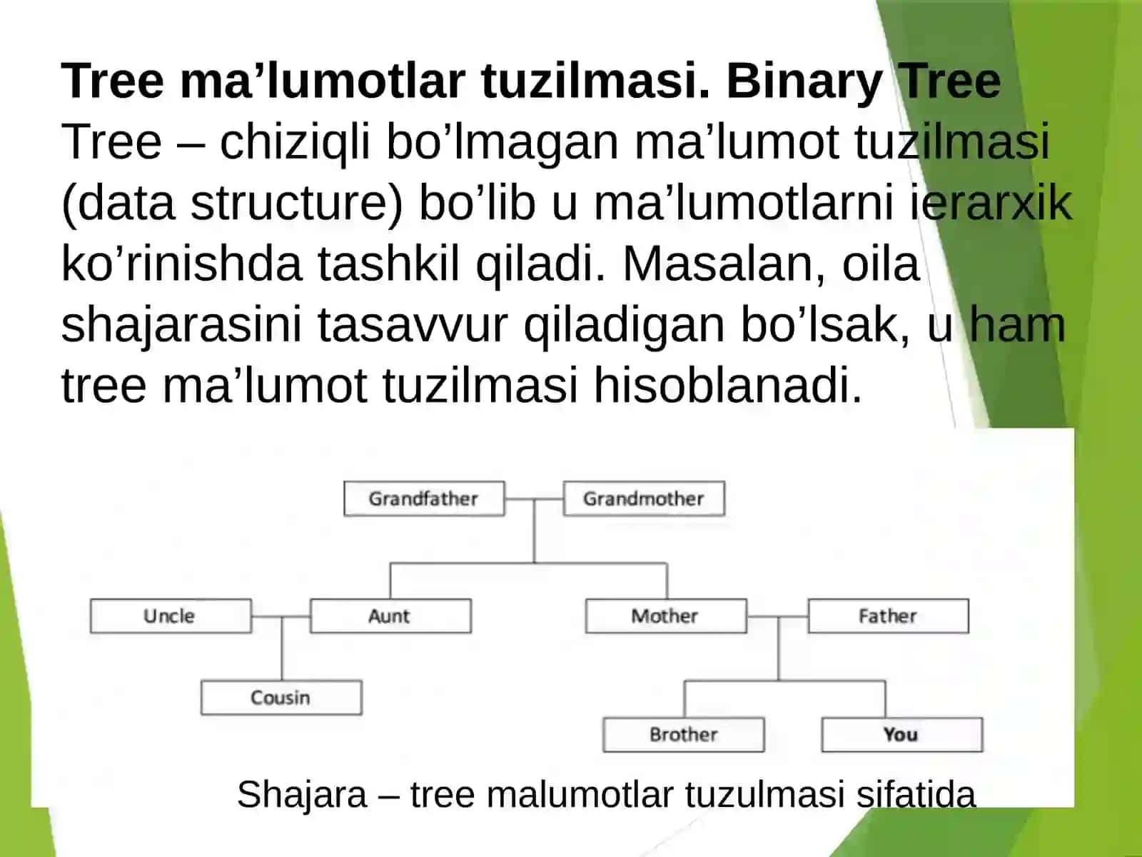 HEAP TREE КУРИНИШДАГИ БИНАР ДАРАХТЛАР 3