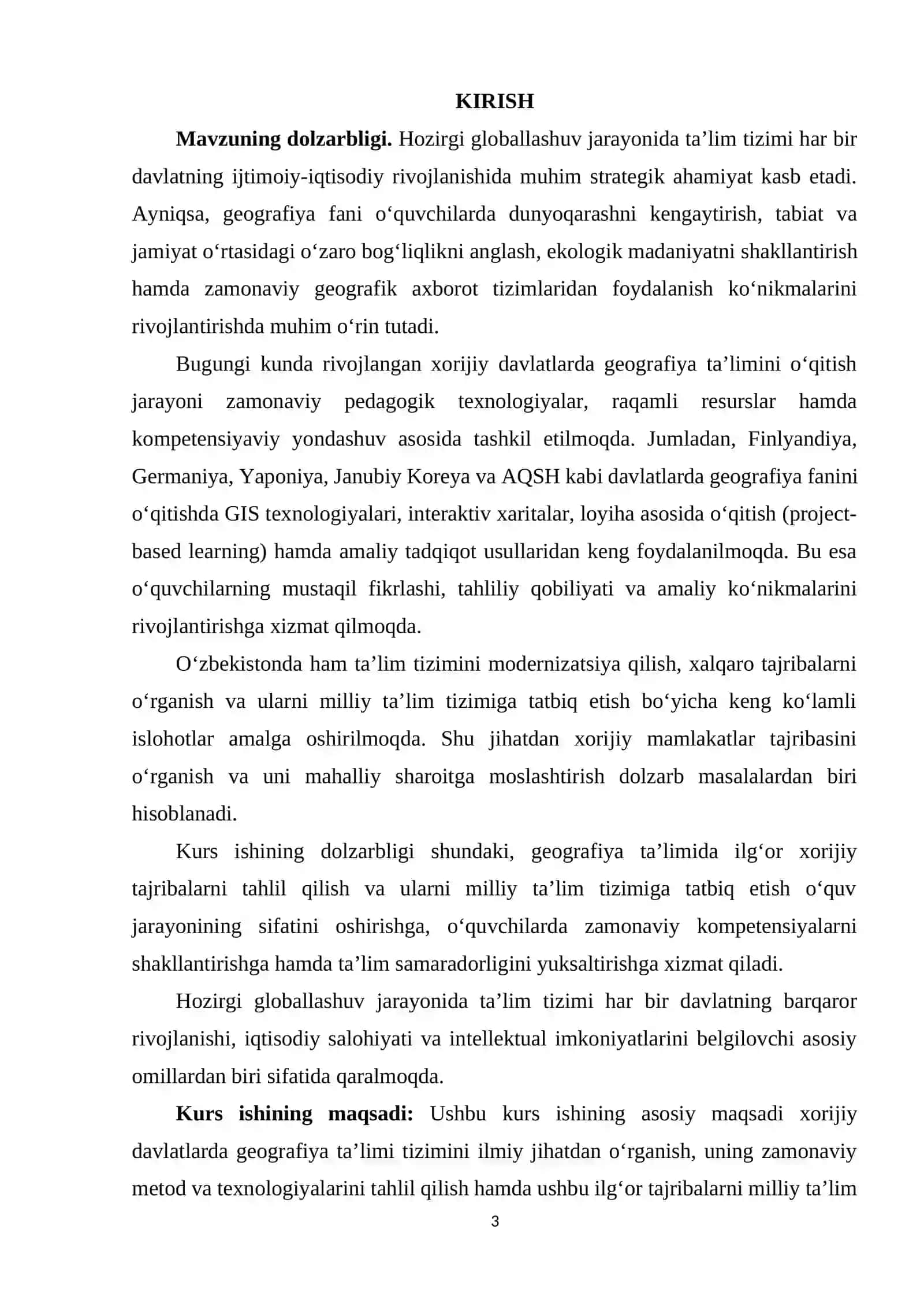 XORIJDA GEOGRAFIYA TA’LIMI VA UNING MILLIY TA'LIM TIZMIGA TADBIQI 3
