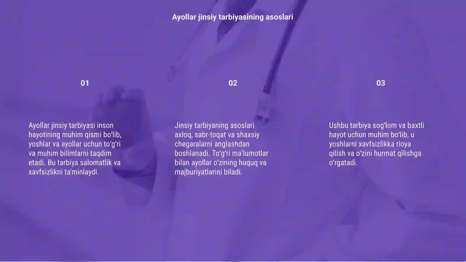 Ayollar jinsiy tarbiyasi 3