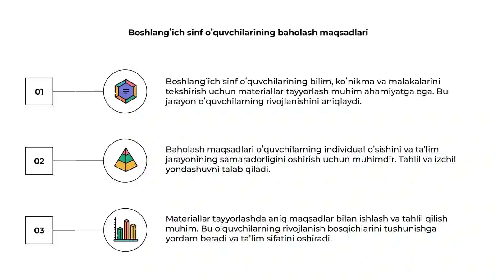 Boshlangʻich sinf oʻquvchilarining bilim, koʻnikma va malakalarini tekshirish uchun materiallar tayyorlash 3