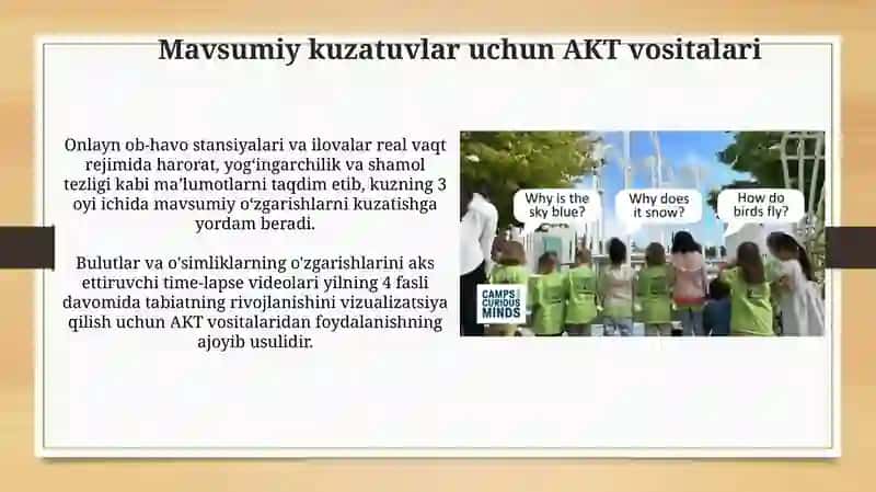 Tabiat bilan tanishtirish texnologiyasi 3