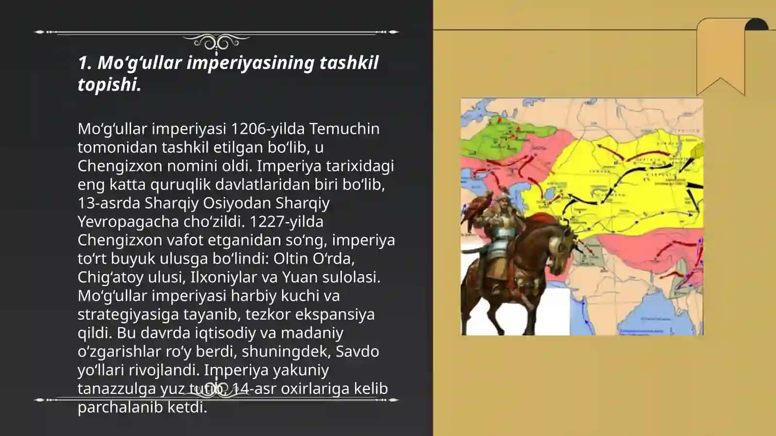 Mo‘g‘ullar hukmronligi davrida davlat va huquq 3