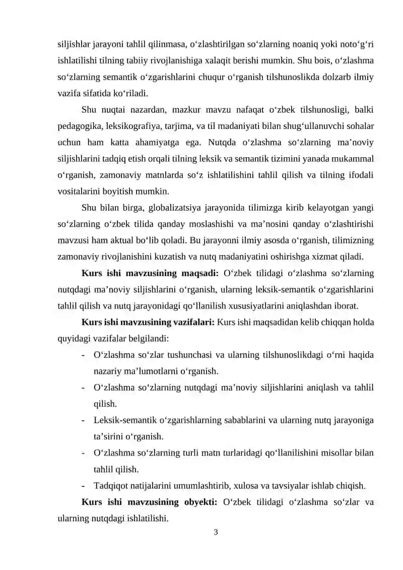 Nutqda oʻzlashma soʻzlarning ma'noviy siljishlari 3