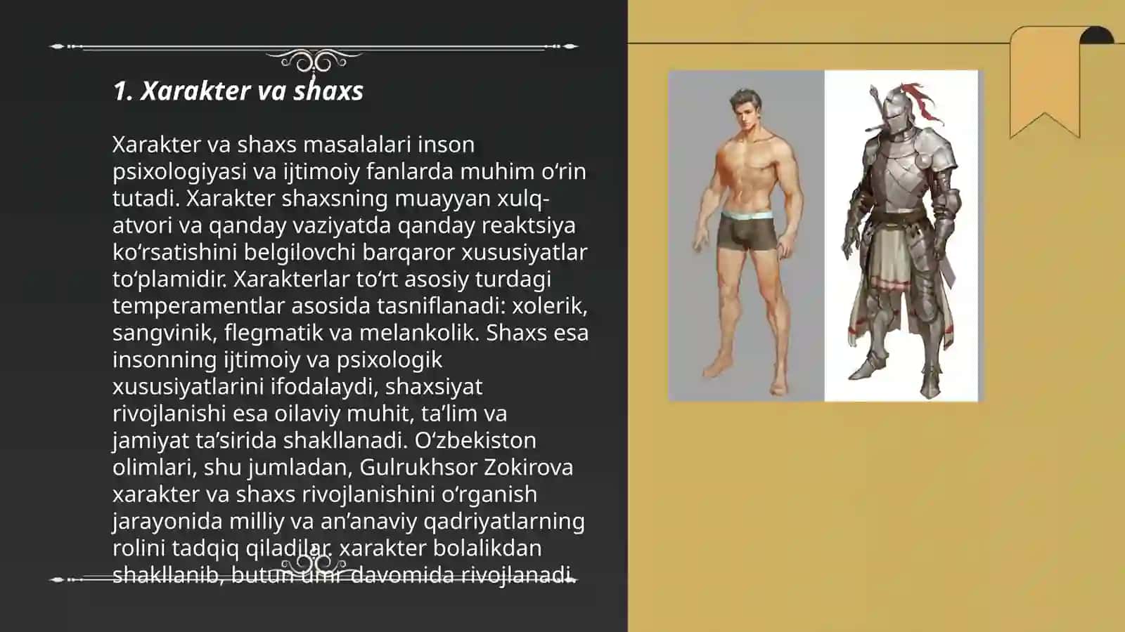 Xarakter va shaxs 3