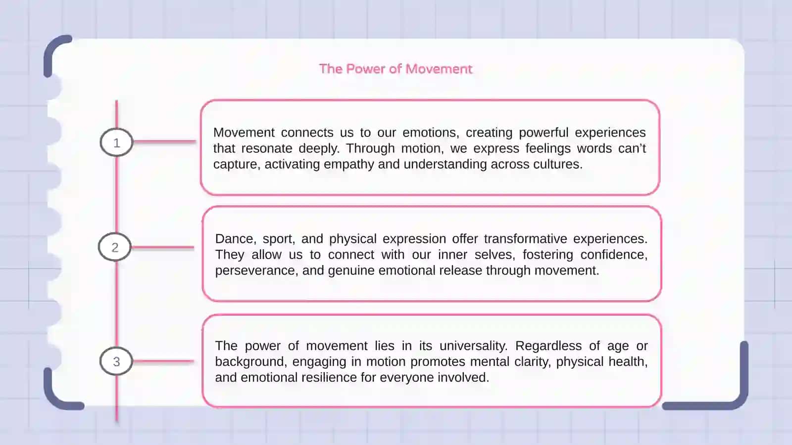Moving experiences 3