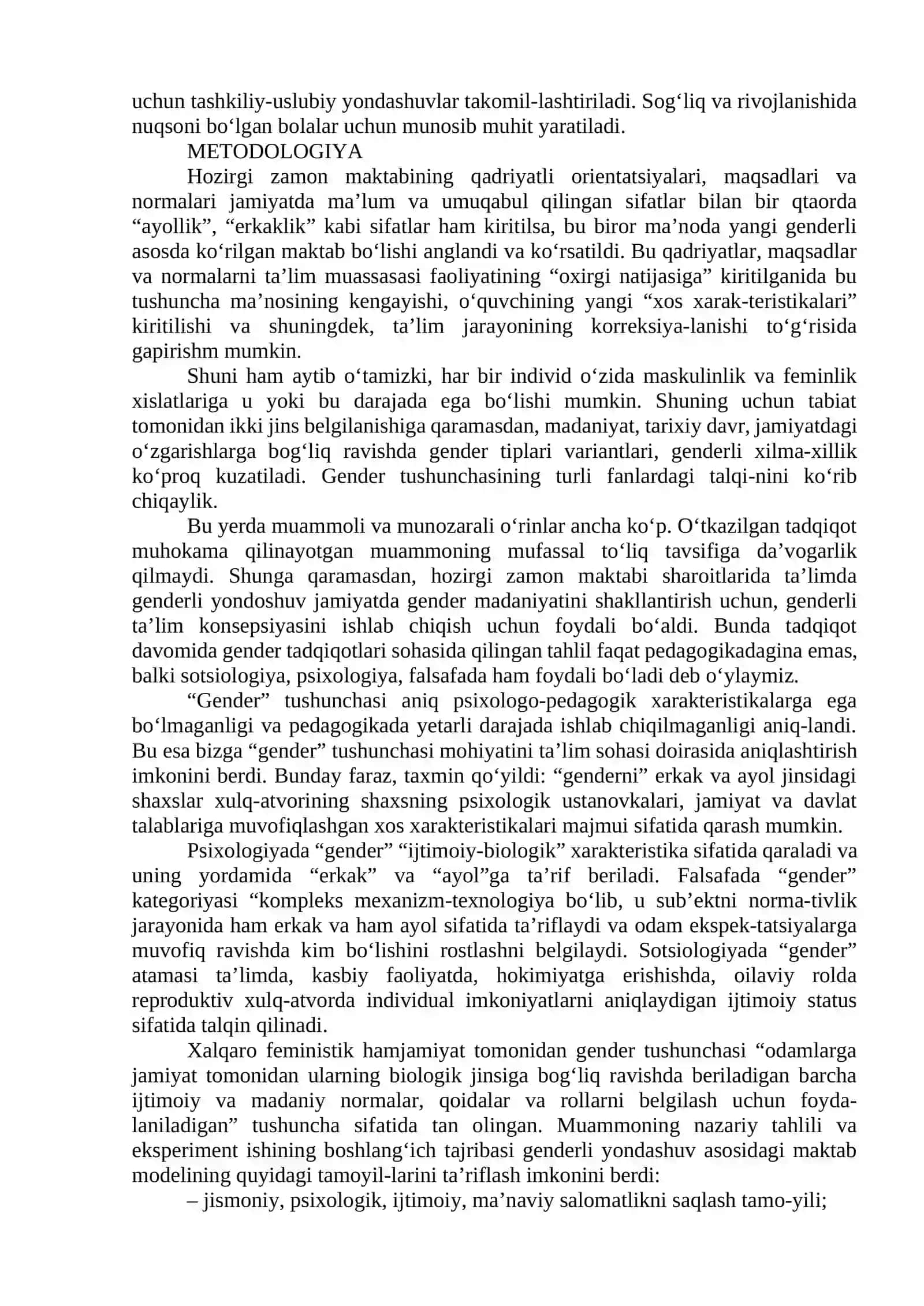 Gender tarbiyaning metodologik asoslari 3