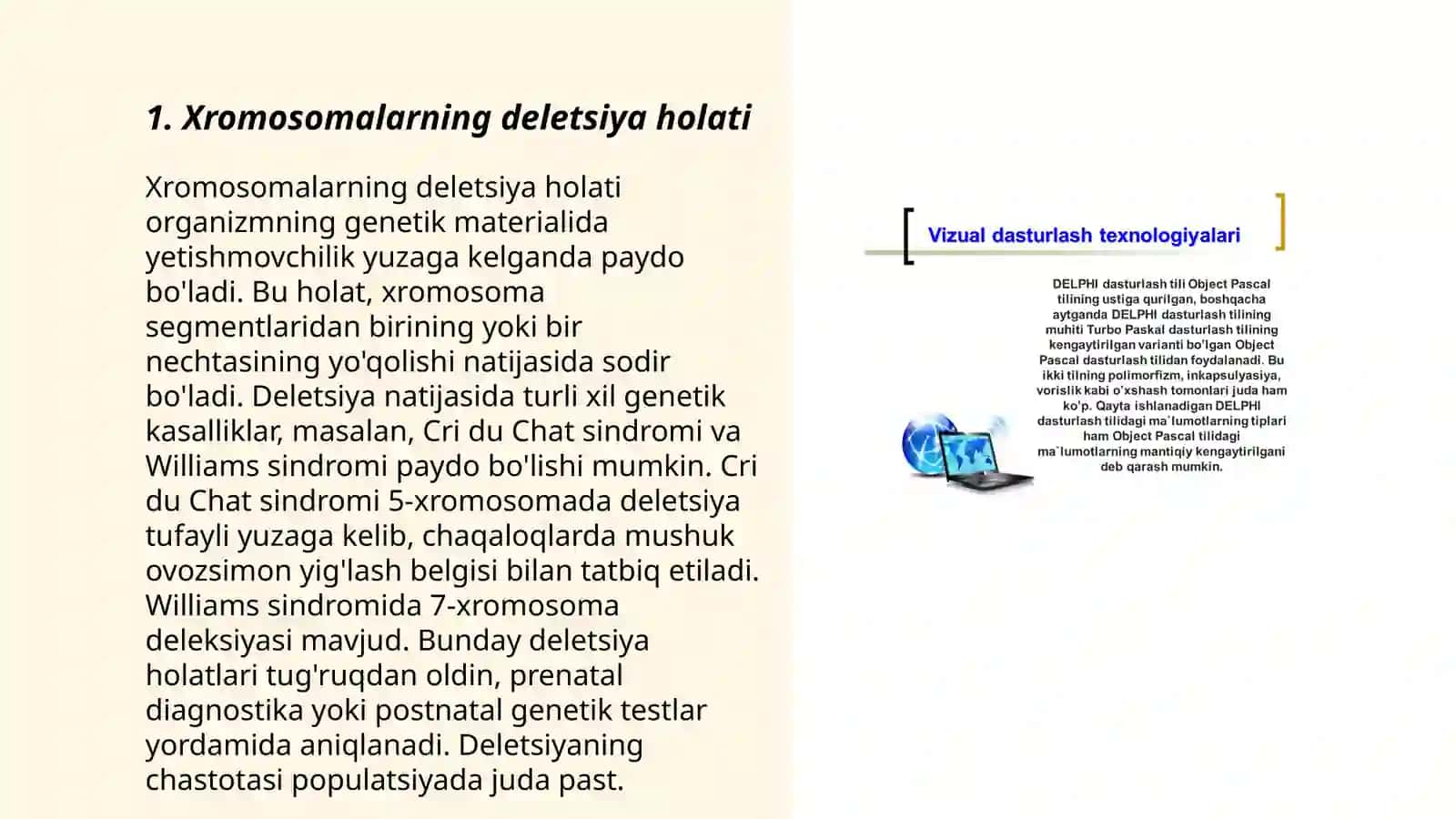 Xromosoma Abberatsiyalari yoki Qayta Tuzulishlari 3