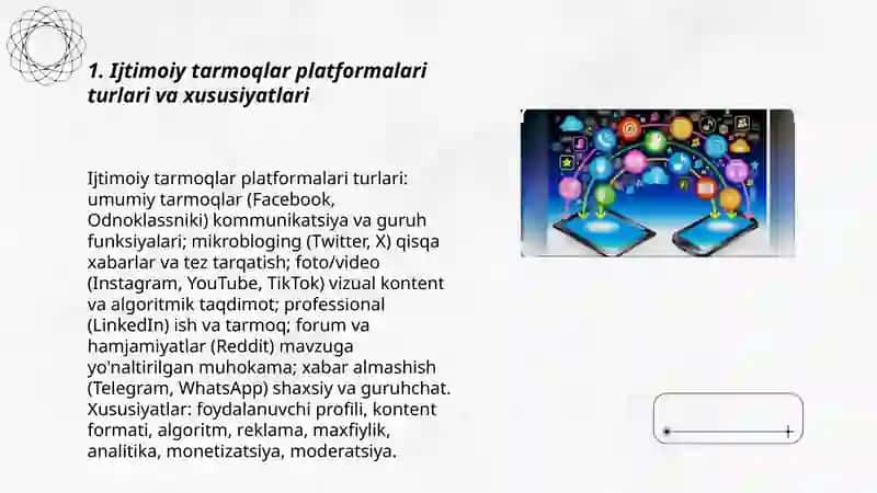 Ijtimoiy tarmoqlar va ularni boshqarish 3