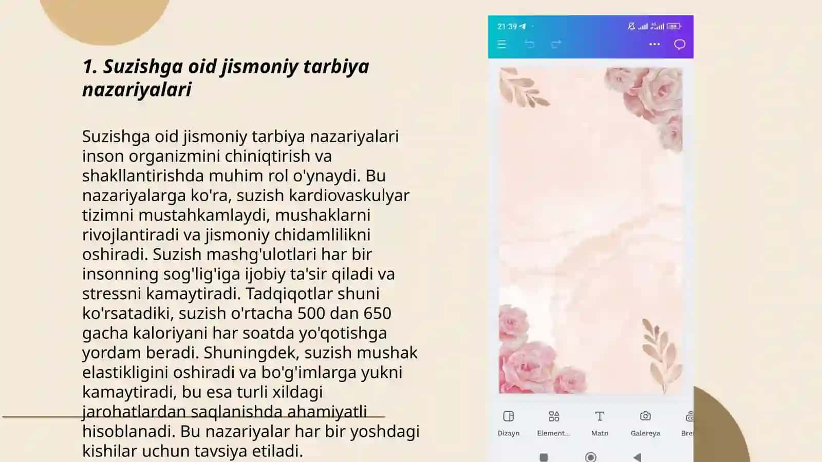 Suzishga oid jismoniy tarbiya nazariyalari 3