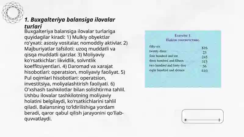 Buxgalteriya balansiga ilovalar va ularni chop etish zarurligi va ahamiyati 3