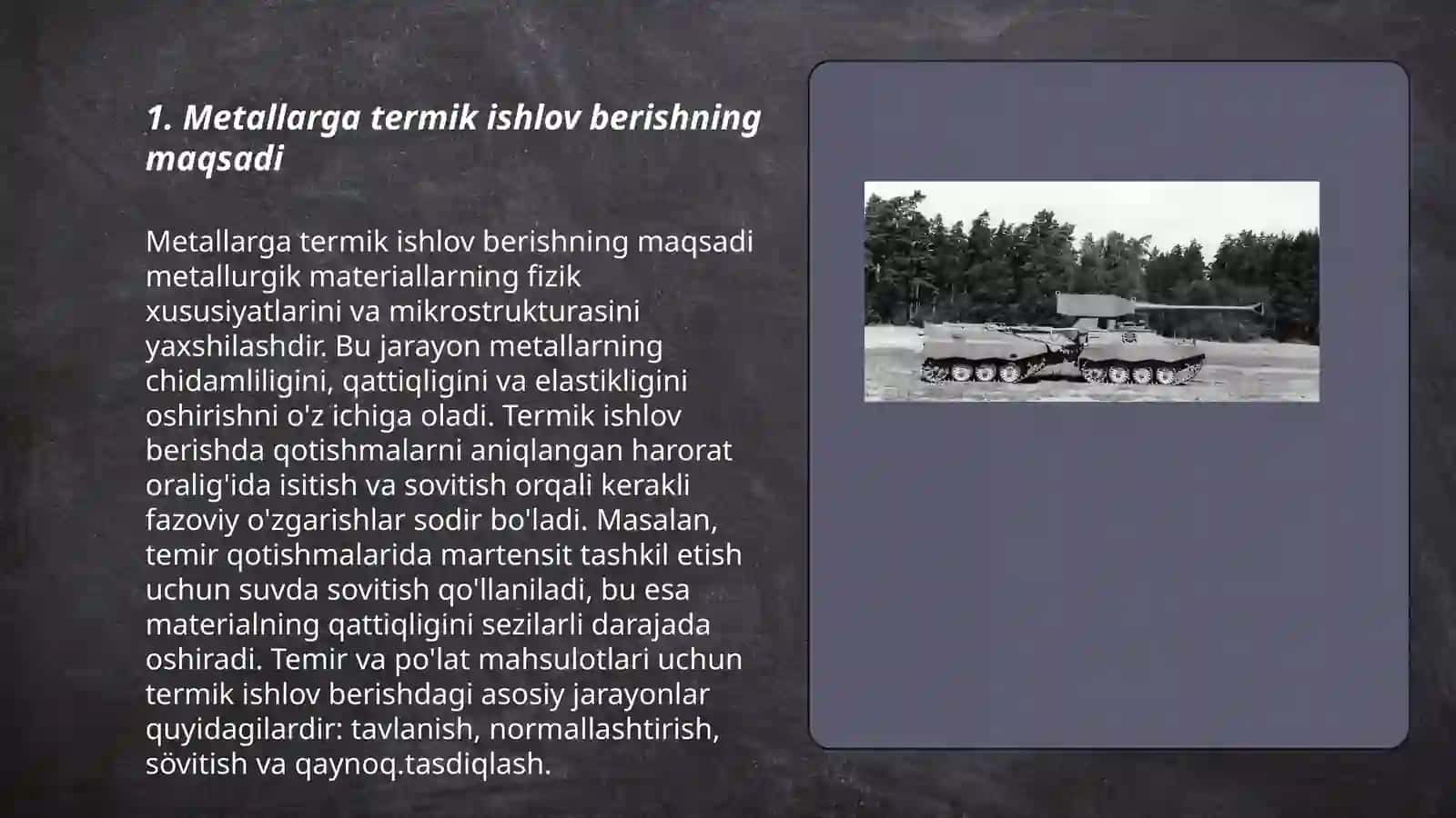 Metallarga termik ishlov berish va toblash 3