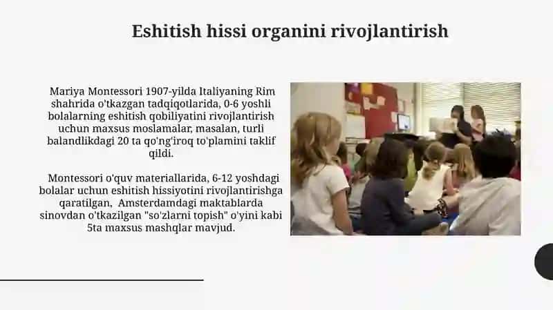Montessori sensor ta'limi 3