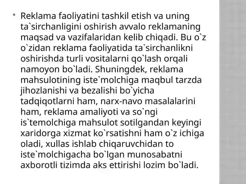 Reklama ijtimoiy mazmun mohiyati 3