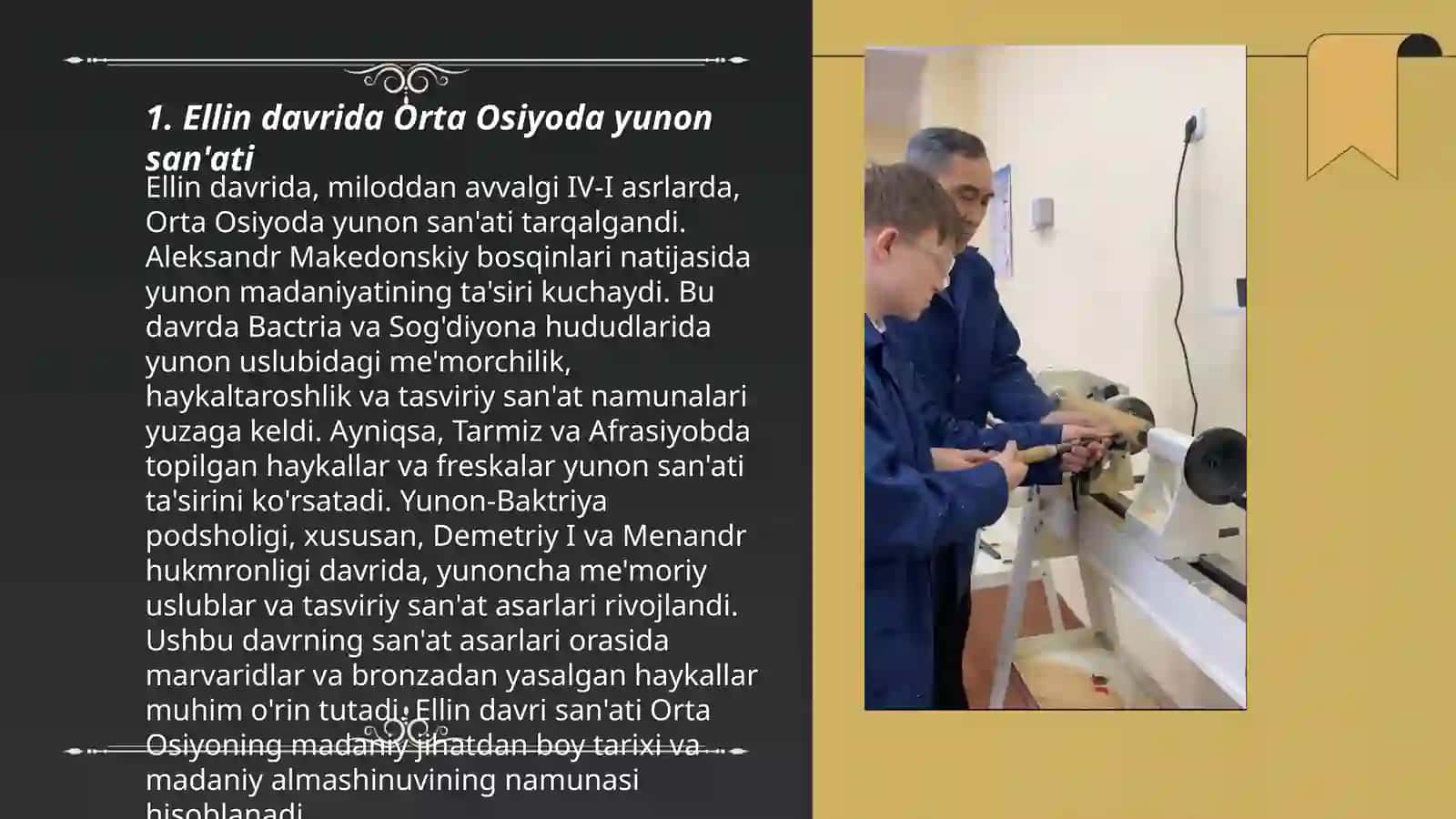 Ellin davrida Orta Osiyoda madaniyat 3