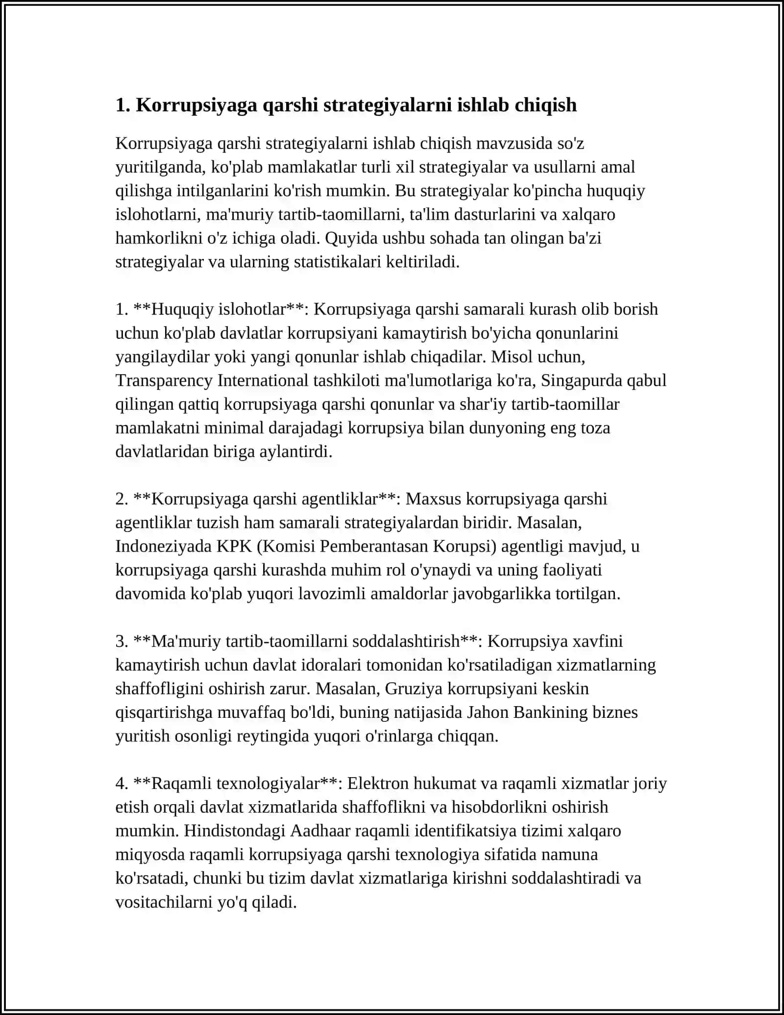 OʻZBEKISTON RESPUBLIKASINING KORRUPSIYAGA QARSHI KURASHISH AGENTLIGI VAZIFALARI VA VAKOLATLARI 3