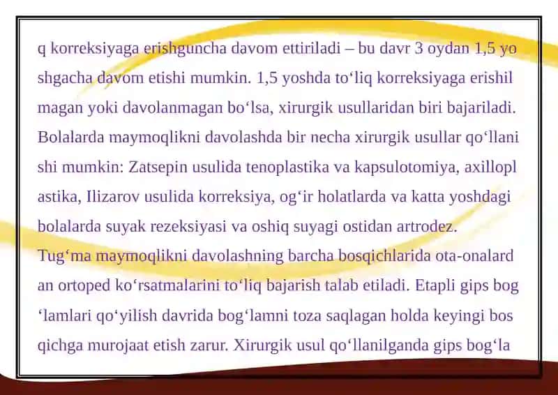 Tug‘ma maymoqlik 3