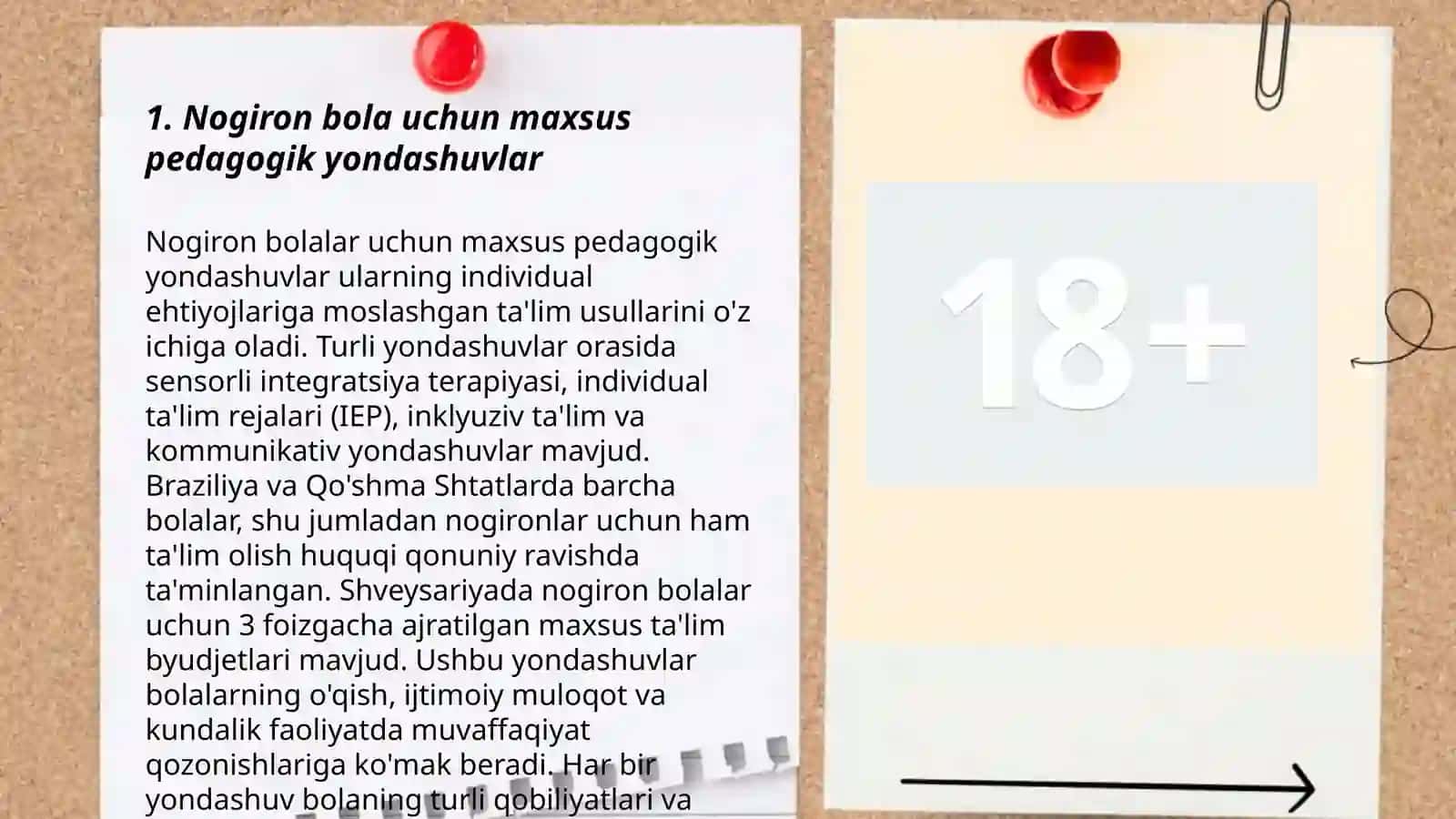 Nogiron bola to'liq rivojlanishining barcha bosqichlarida davolash pedogogik chora tadbirlari 3