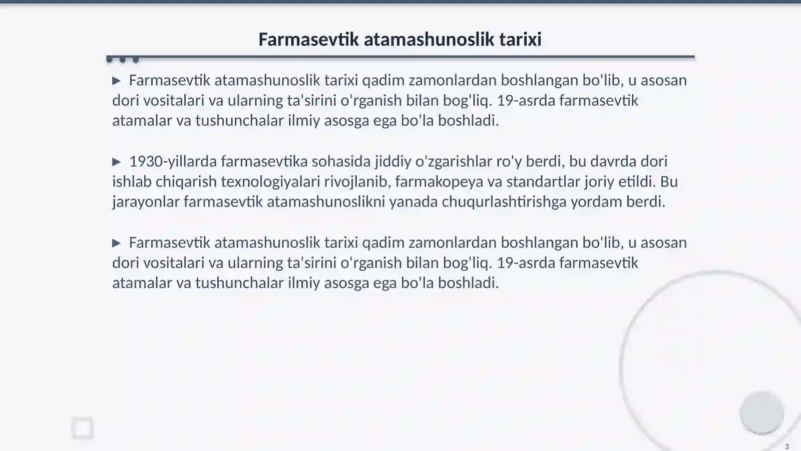 Farmasevtik atamashunoslik 3