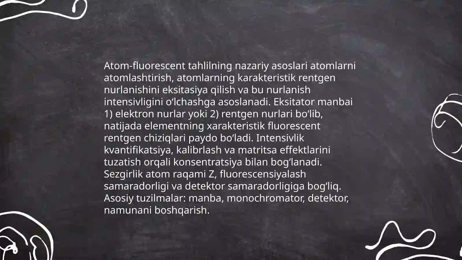 Atom-fluoressent analiz metodi 3