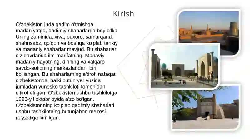 Mustaqillik yillarida o‘zbekiston tarixiy shaharlari yubileylari 3