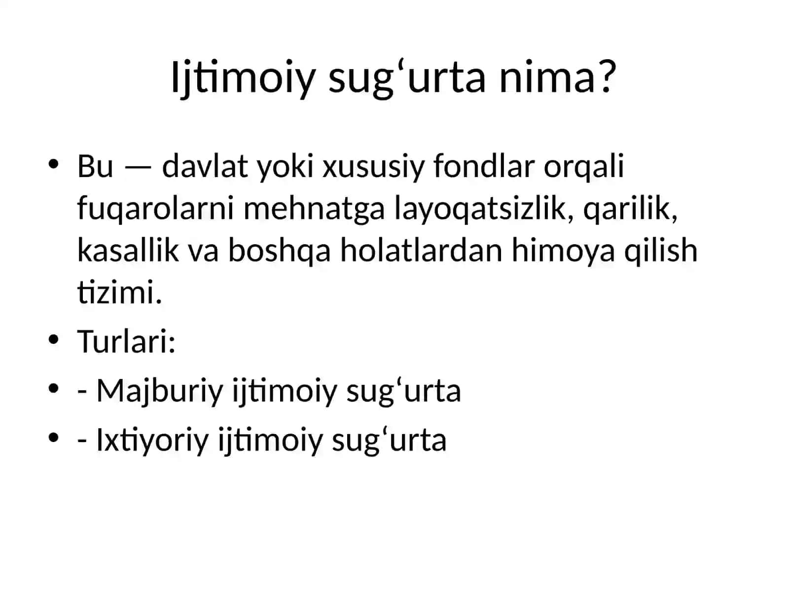 Ijtimoiy sug'urta va ijtimoiy ta'minot 3