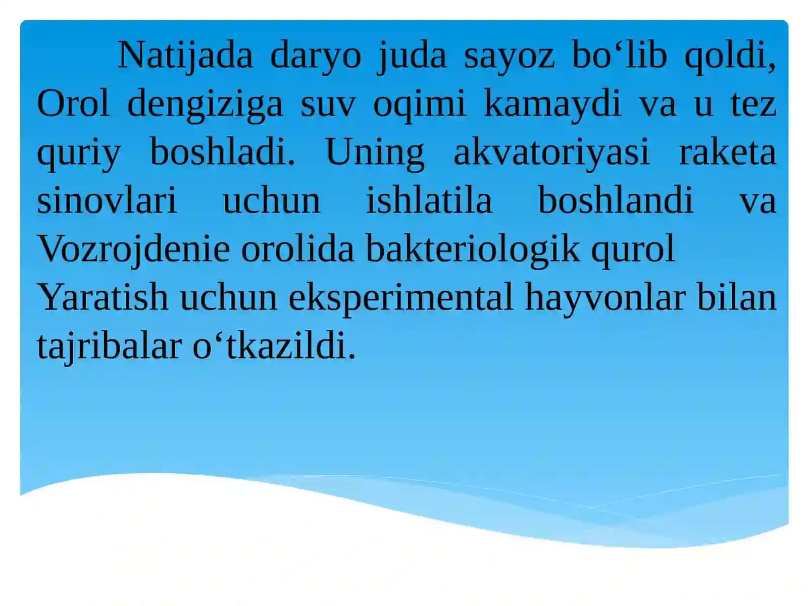 QORAQALPOG‘ISTON RESPUBLIKASIDA EKOLOGIK AHVOL. OROL FOJIASI 3