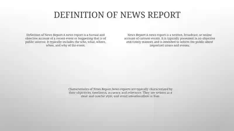 News Report 3