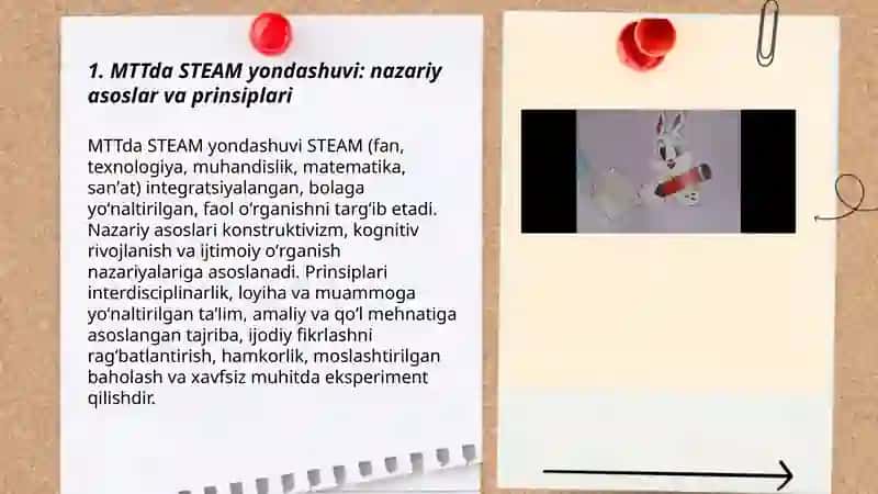 MTTda STEAM texnologiyasi asosida dizayn va kreativ ijodkorlikni shakllantirish 3