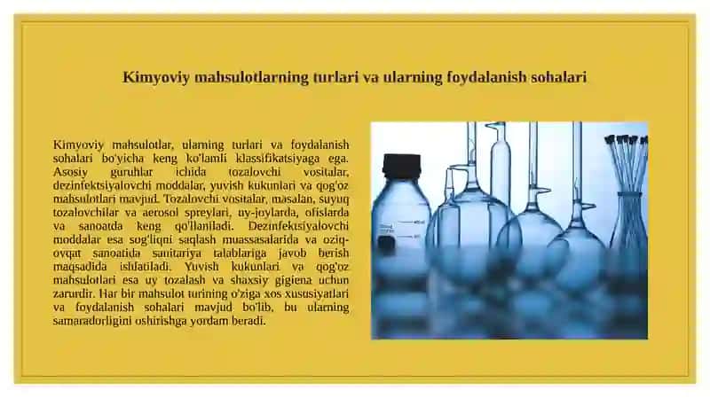Kimyoviy maishiy xizmat tovarlarini klassifikatsiyasi tahlili 3