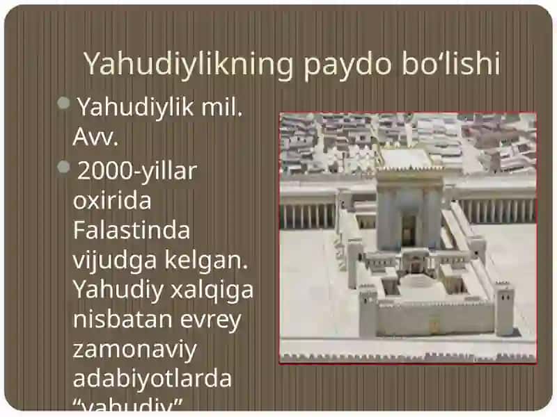 YAHUDIYLIK DINI 3
