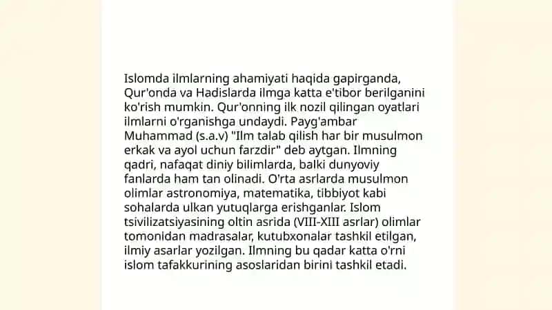 Islom va ilm mavuzusida ilmiy maqola ishlash 3