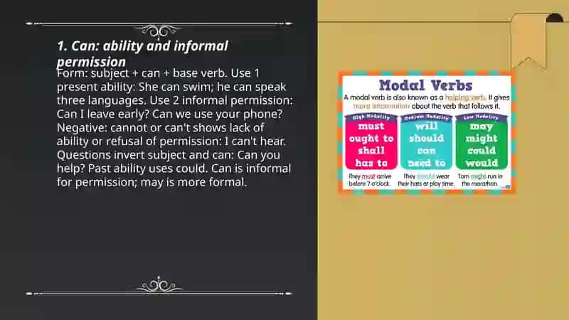 Modal verbs 3