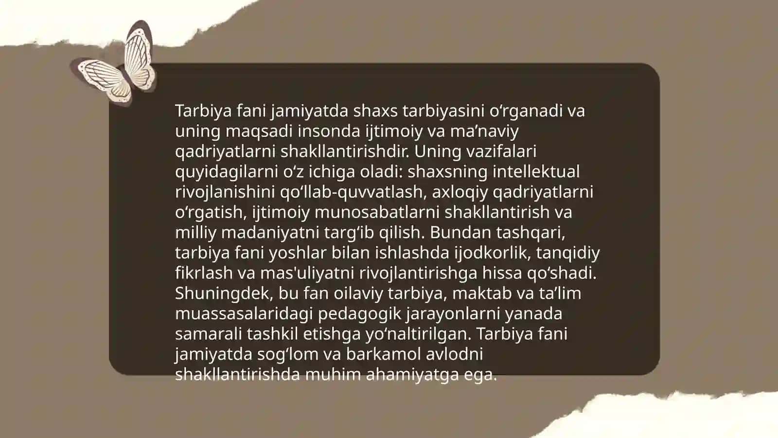 Tarbiya fanining õziga xos xususiyatlari 3