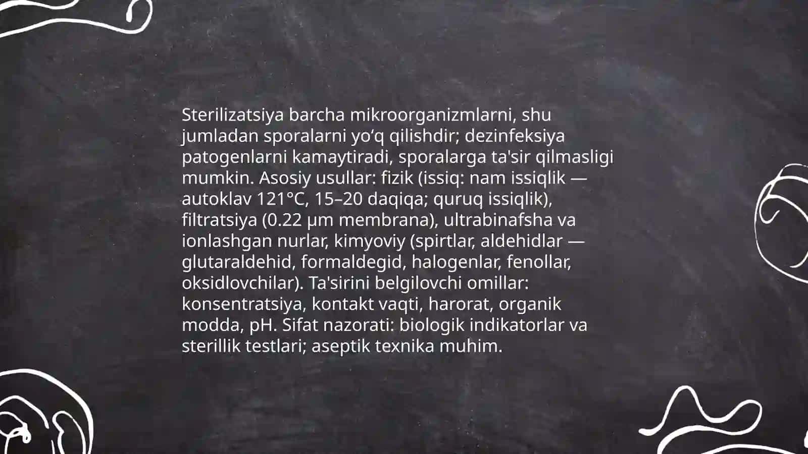 Mikrobeotexnologiya.Mikroorganizmlar oʻstirish tamoyillari 3