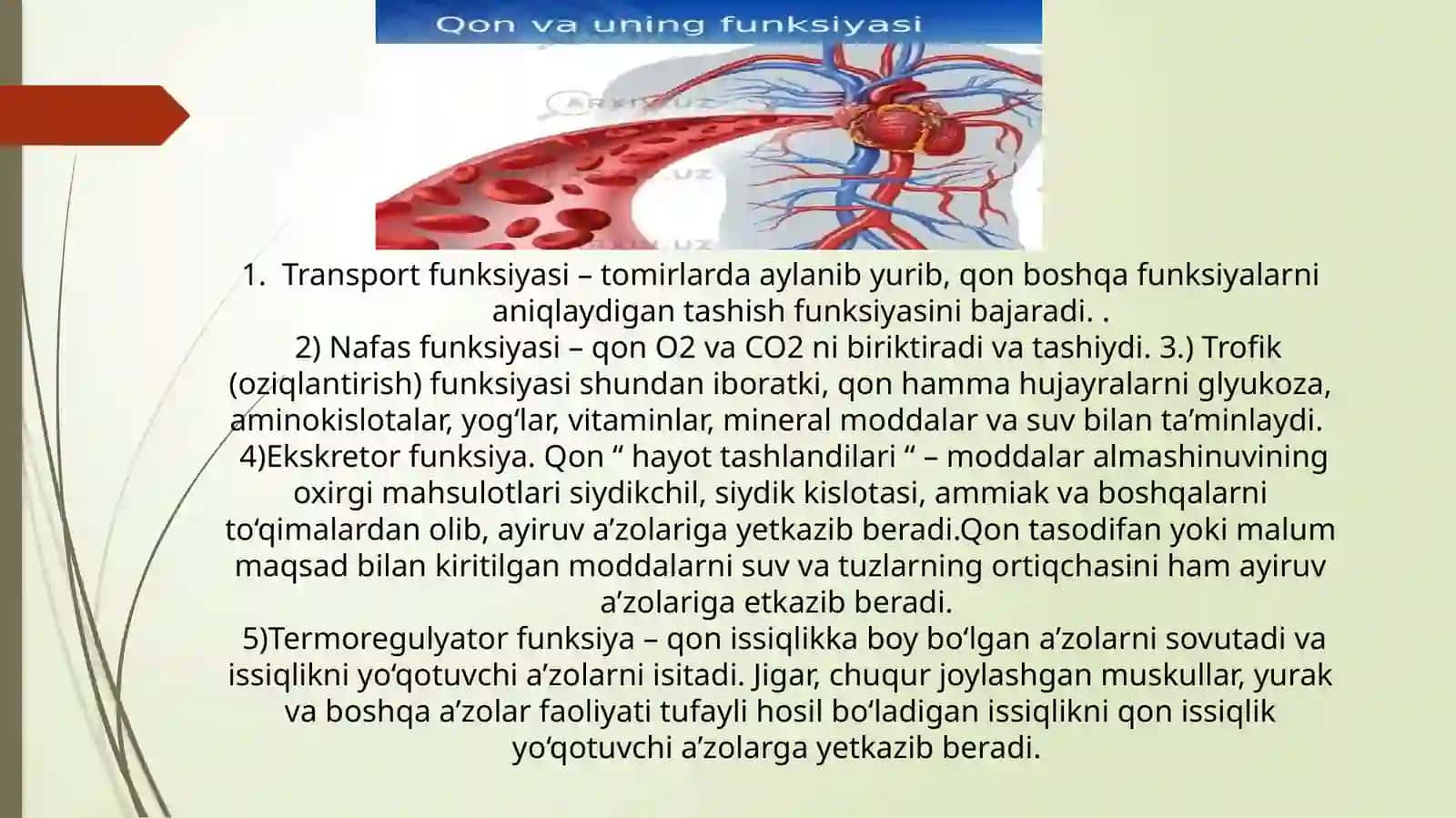 Organizmning biologik suyuqliklari  Qonning fizikaviy-kimyoviy xossalari 3