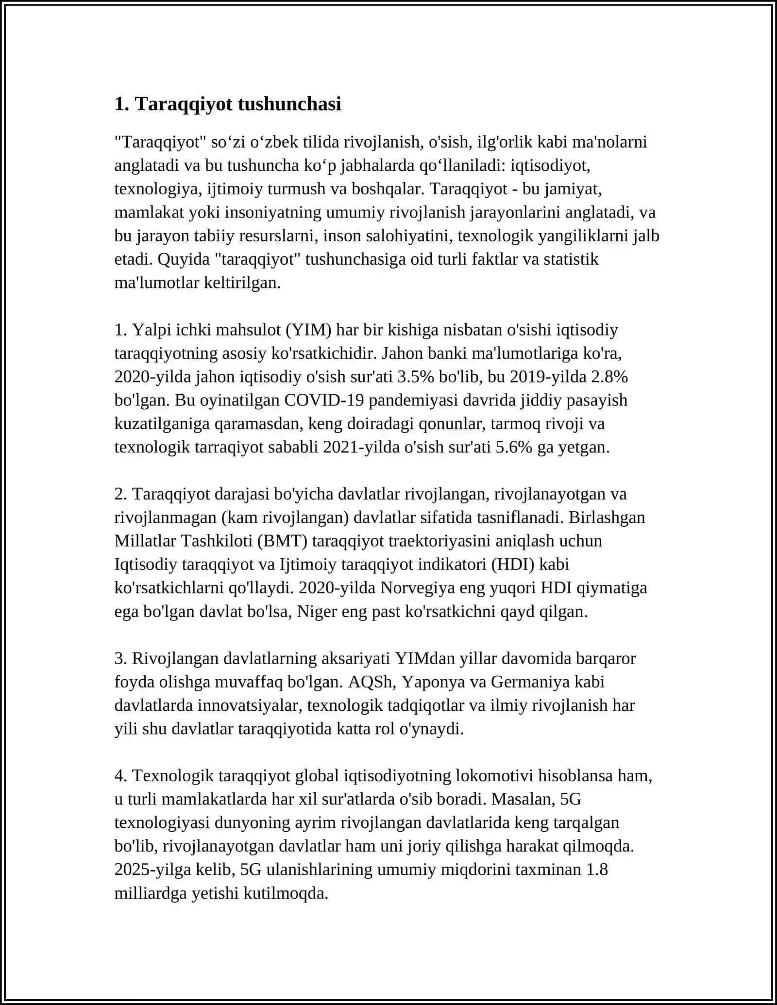 Taraqqiyotning umumiy gonunlari va kategoriyalari 3